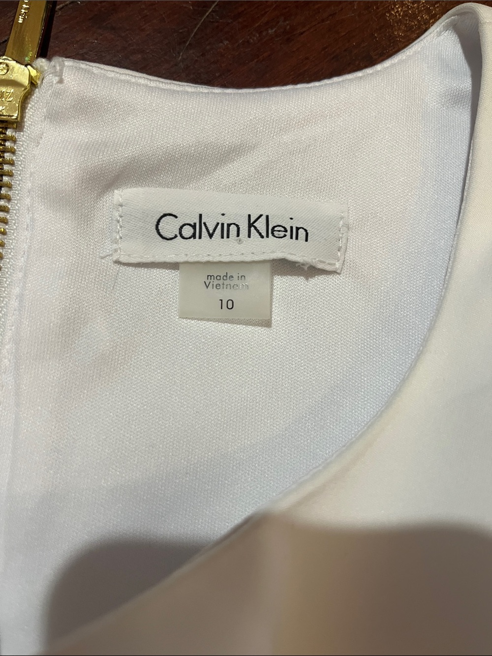 Calvin Klein White Sleeveless Midi Sheath Dress - Picture 2 of 13